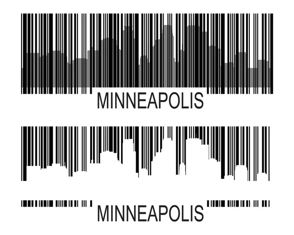 Minneapoli barcode — Stock Vector