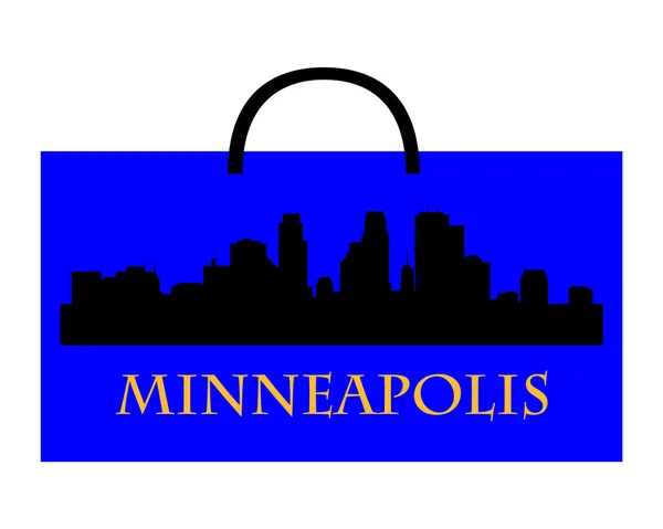 Shopping a Minneapolis — Vettoriale Stock