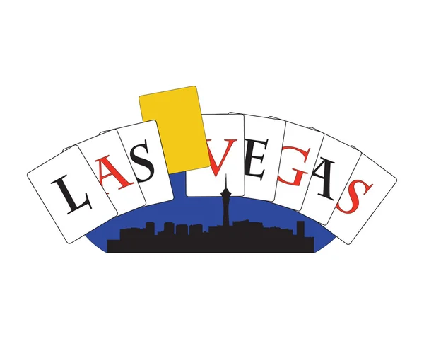 Tarjeta Las Vegas g — Vector de stock