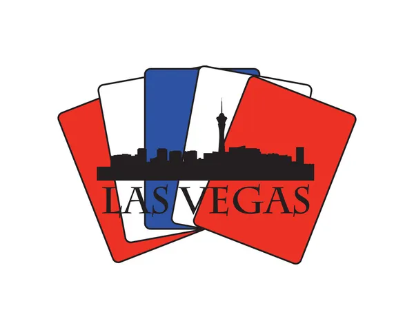 Las Vegas card — Stock Vector