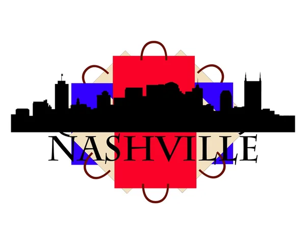 Compras en Nashville — Vector de stock