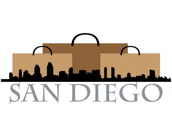 San Diego покупки Ліцензійні Стокові Вектори