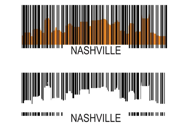 Nashville vonalkód Jogdíjmentes Stock Vektorok