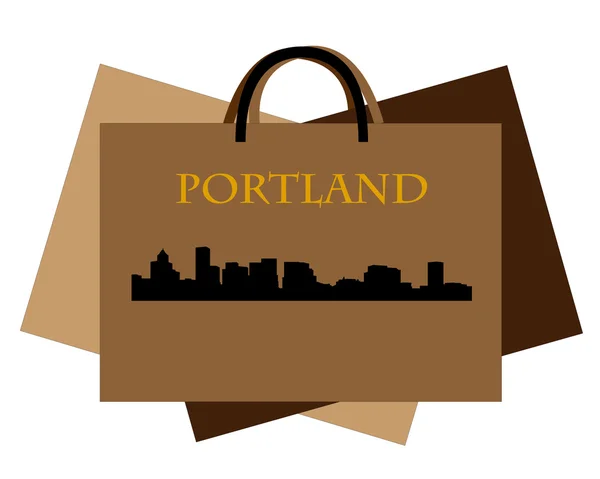 Portland winkelen — Stockvector