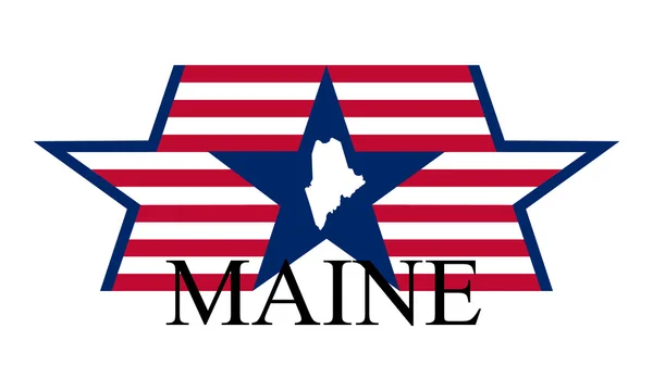 Maine sign — Stock Vector