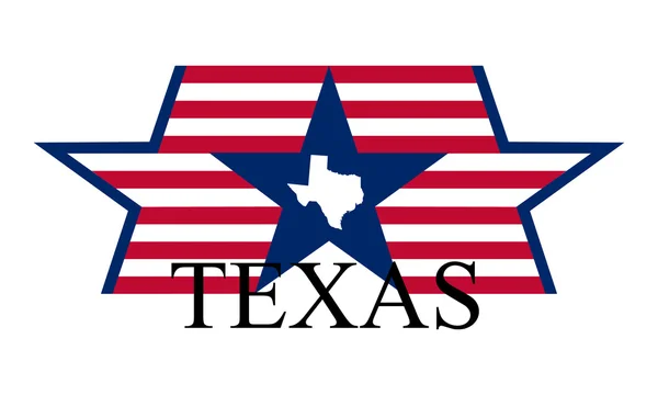 S au Texas — Image vectorielle