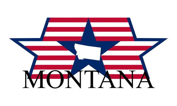 Montana — Vector de stock