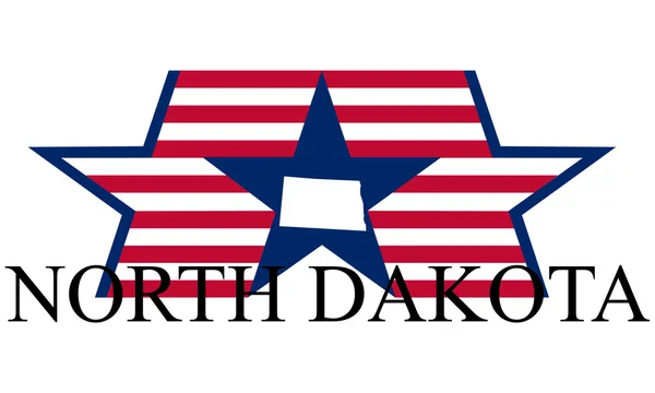 Dakota del Nord — Vettoriale Stock