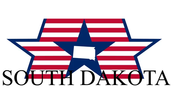Güney Dakota — Stok Vektör