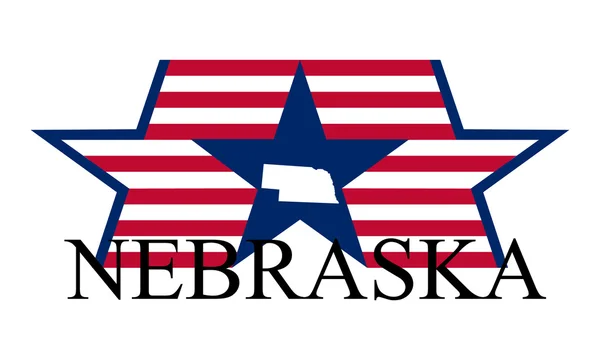 Nebraska — Stockový vektor
