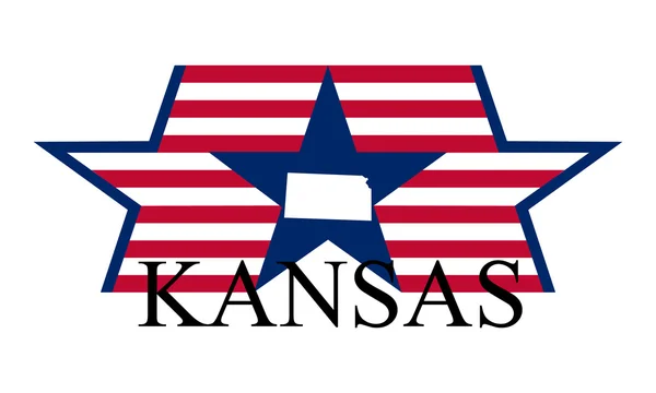 Kansas — Vettoriale Stock