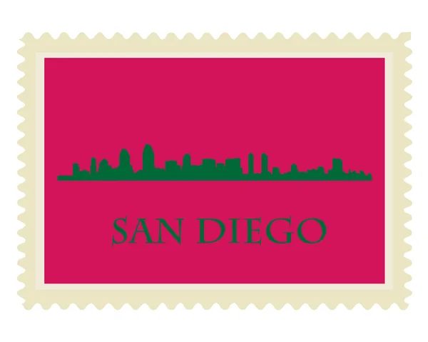 Timbre de San Diego — Image vectorielle