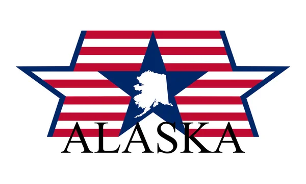 Alaska-st — Stockvektor