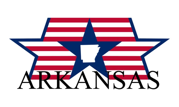 Arkansas-ban — Stock Vector