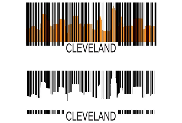 Codice a barre di Cleveland — Vettoriale Stock
