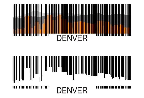Denver barkod — Stok Vektör
