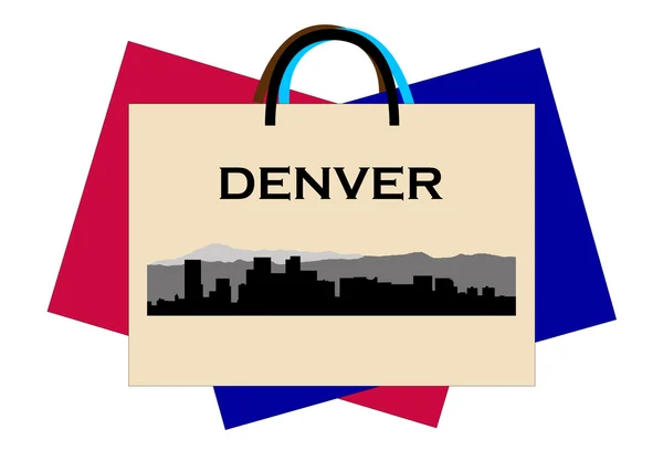 Shopping a Denver — Vettoriale Stock