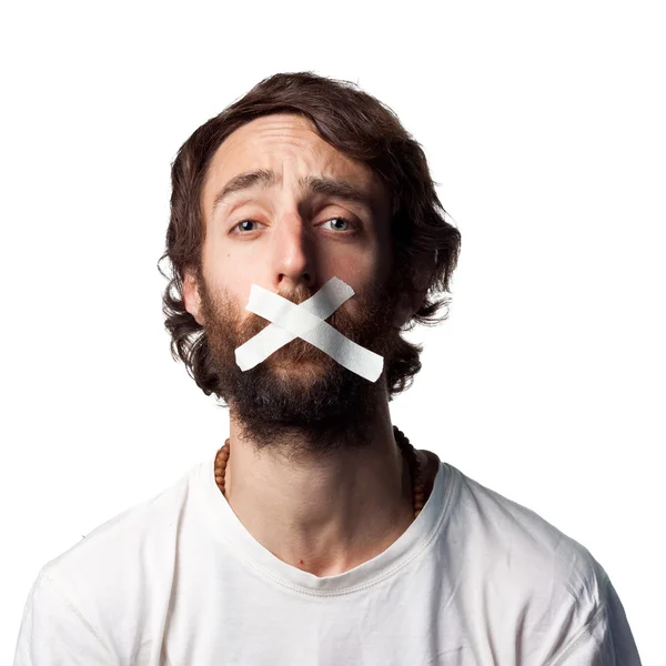 Дизенфраншизований чоловік з бородою — стокове фото