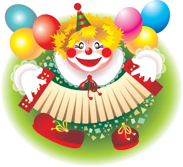 Cheerful clown — Stock Photo, Image