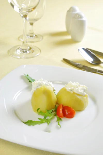 Stuffed potato appetizer, Slovak cuisine — Stock Photo, Image