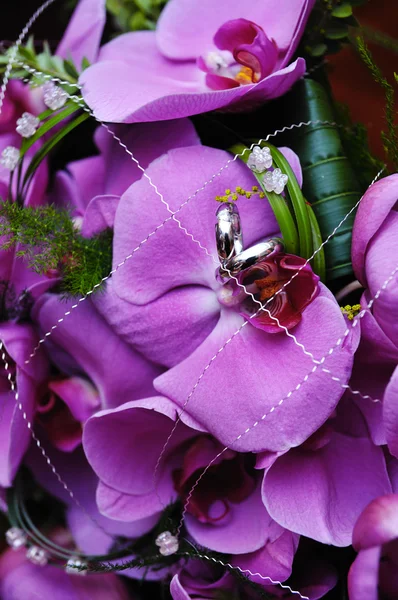 Orkide gelin buketi — Stok fotoğraf