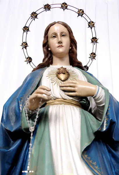 Standbeeld onbevlekt hart van Maria — Stockfoto