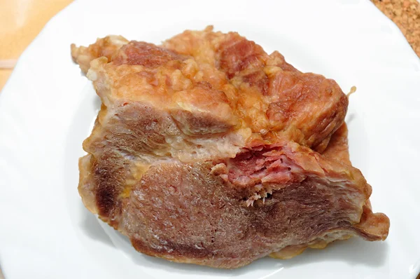 Las carnes de fiesta cocidas - el jamón — Foto de Stock