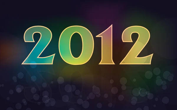 Feliz Ano Novo 2012 — Vetor de Stock