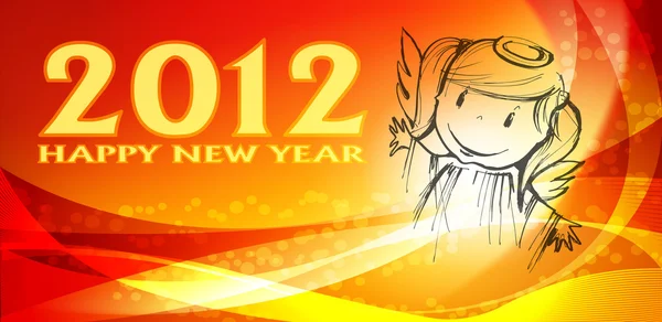 Šťastný nový rok 2012 — Stockový vektor