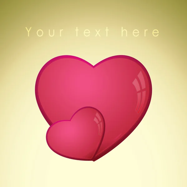 Coeur, carte de la Saint Valentin - vecteur — Image vectorielle