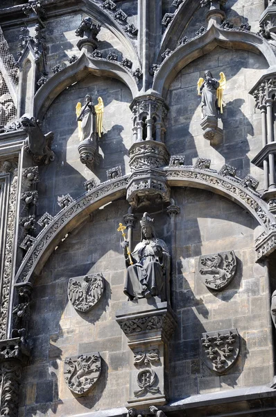 Detail on Powder gate - Prasna Brana in Prague — Stock Photo, Image