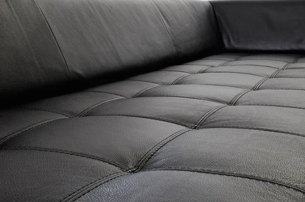 Leather on furniture - sofa — Stock Photo, Image