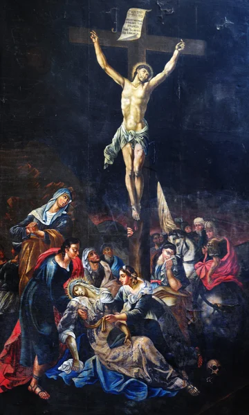 钉在十字架上的耶稣基督 — 图库照片