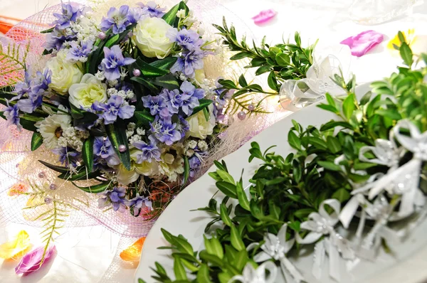 Plumas decorativas de boda para invitados de boda —  Fotos de Stock