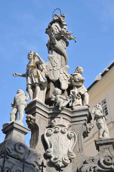 Immaculata maria pijler banska stiavnica, Slowakije unesco — Stockfoto
