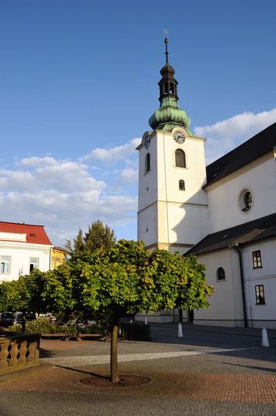 Kerk van de Visitatie van de Heilige Maagd in svitavy, cz — Stockfoto