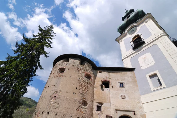 Gamla slottet i Banská Štiavnica, slovakia unesco — Stockfoto