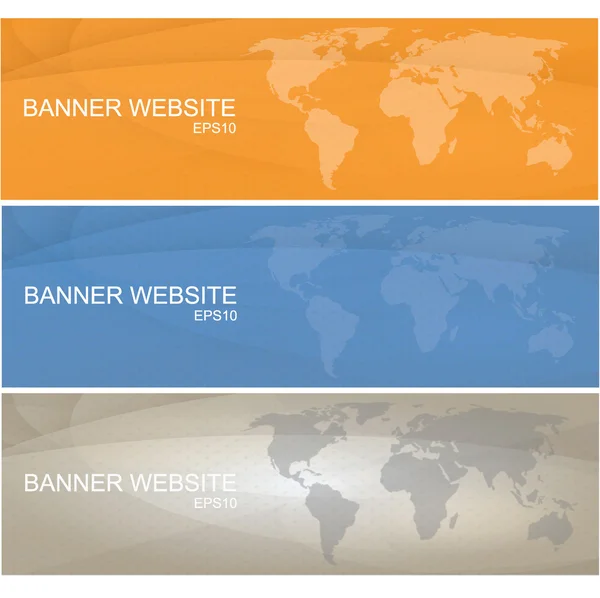 Modernes farbiges Banner mit dem Thema eines Weltvektors eps10 — Stockvektor