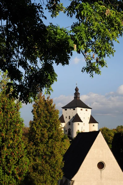 Novo Castelo no verão Banska Stiavnica, Eslováquia Unesco — Fotografia de Stock