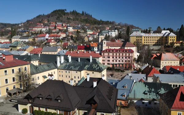 Banská Štiavnica történelmi bányaváros Szlovákiában, Unesco — Stock Fotó