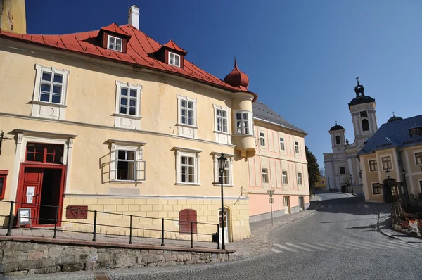 Banska Stiavnica cidade mineira histórica Eslováquia, Unesco — Fotografia de Stock