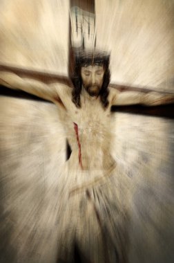 Crucified Jesus Christ - Easter abstraction