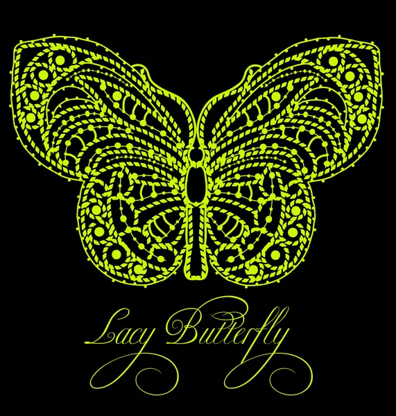 Lacy butterfly — Stock Photo, Image