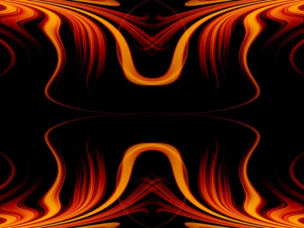 Abstract background with fire flow — Zdjęcie stockowe