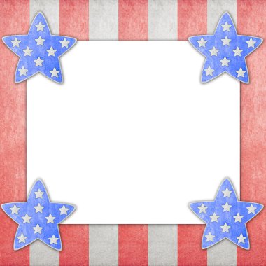 4th of July independence day on note paper clipart