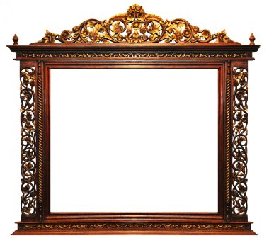 Wood frame vintage clipart