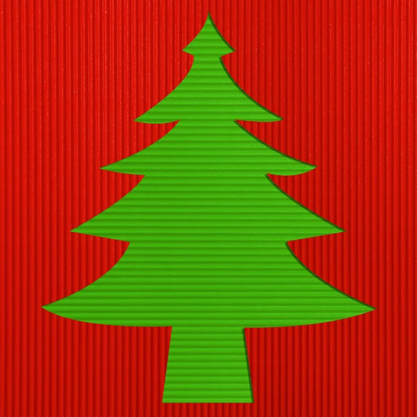 Kerstmis gegolfd papier achtergrond — Stockfoto