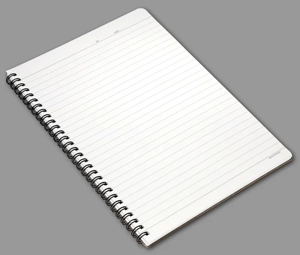 Pusty jeden notatnik białej twarzy — Zdjęcie stockowe