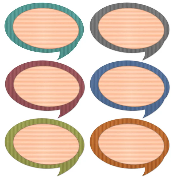Chat & idea, talk icons, signs,label — Stock Photo, Image