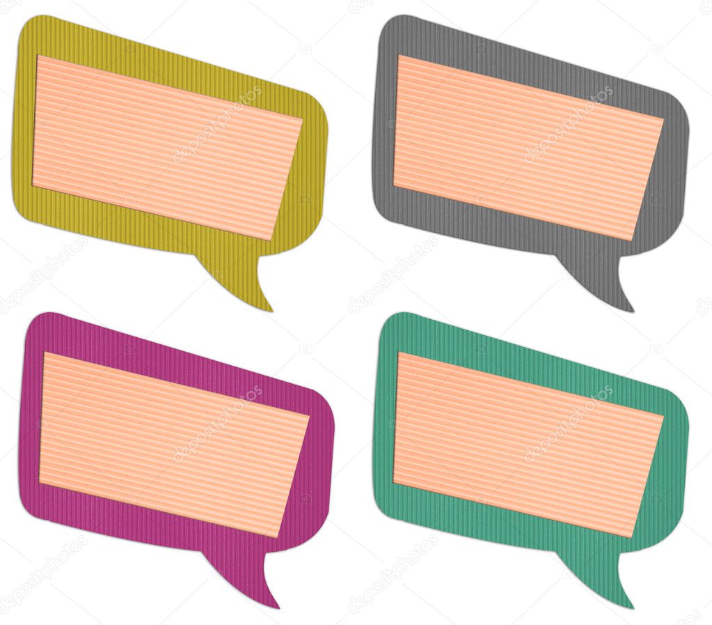 Chat & idea, talk icons, signs,label